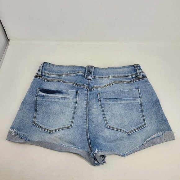 Rewash Shorts 11/30 Blue Denim Mom Vintage Reunion Super High Rise Cuffed Womens - Picture 3 of 7